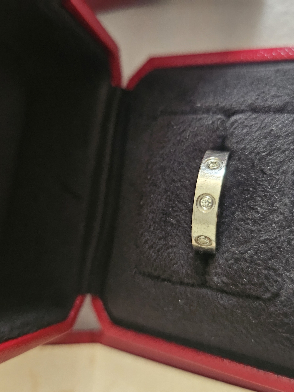Cartier LOVE Small Model Diamond Band in White Gold - Picture 3 of 6